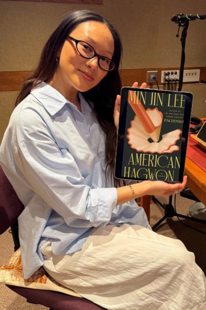 FightingStripes's tweet photo. Perfect choice to have 🇦🇺🇰🇷 #YerinHa narrate the audiobook for Min Jin Lee's new novel #AmericanHagwon! https://t.co/vMRKbms4rf
