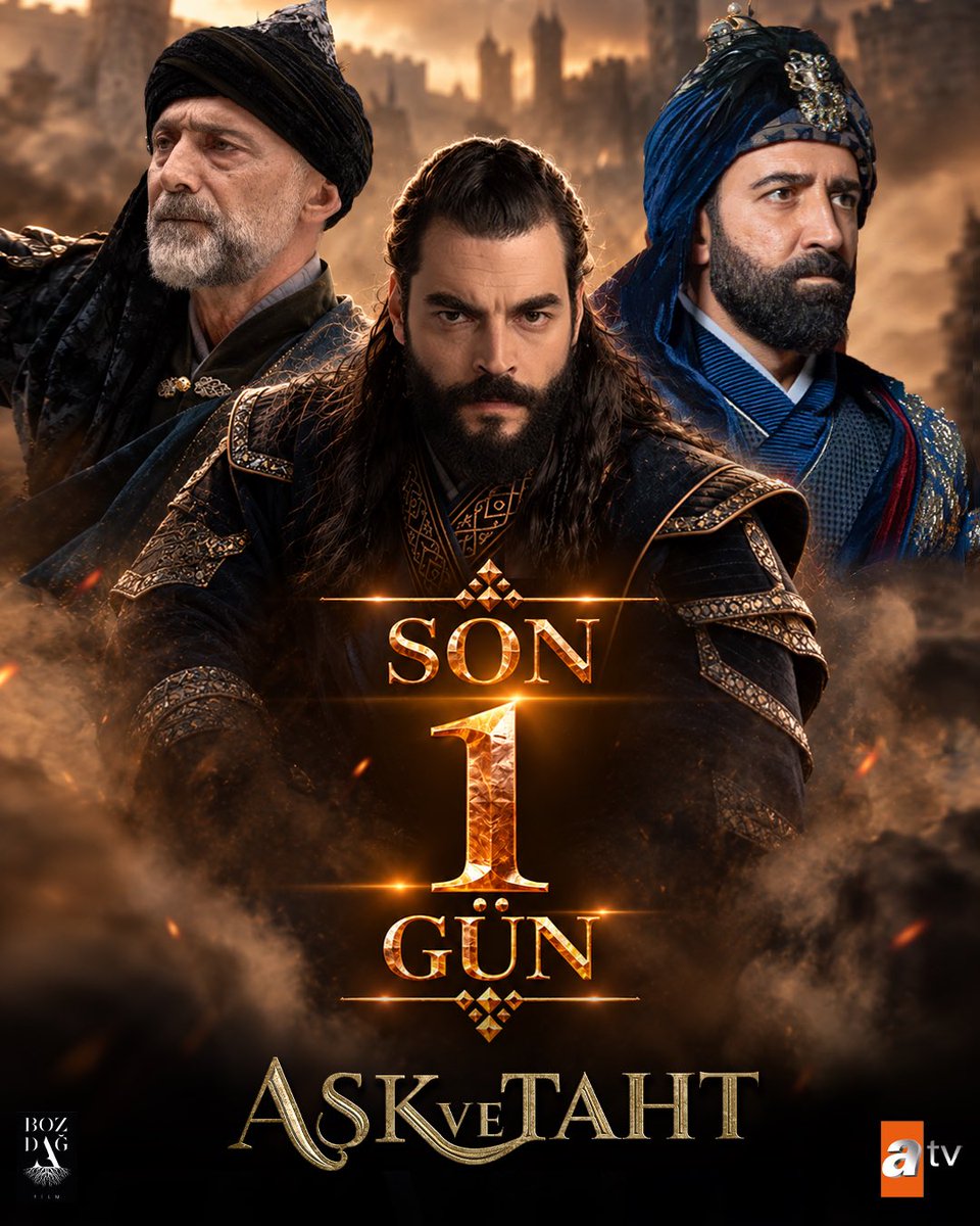 bozdagfilm's tweet photo. Yeni bölüme son 1 gün !⏳

#AşkveTaht yeni bölümüyle Çarşamba saat 20.00’de atv’de🔥

@atvcomtr @askvetahtatv https://t.co/sTGphKoaFV