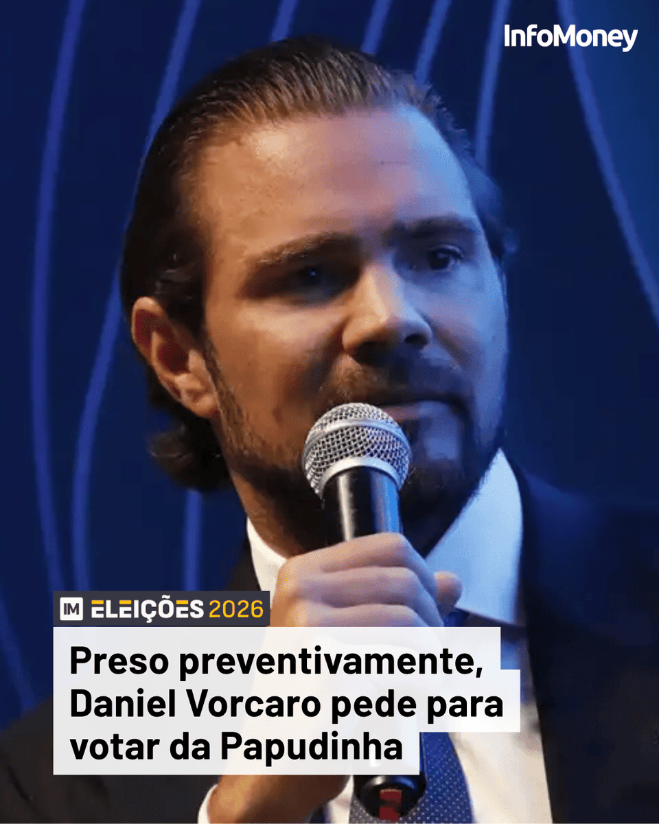 infomoney's tweet photo. Ex-banqueiro está com o título regular e apto a votar nesta eleição.
Leia mais no site do InfoMoney: https://t.co/ou2lpjvRzR
Foto: Divulgação/Esfera Brasil
#Vorcaro #BancoMaster #Política #Eleições2026 #Papuda https://t.co/cpGIwV9gIG
