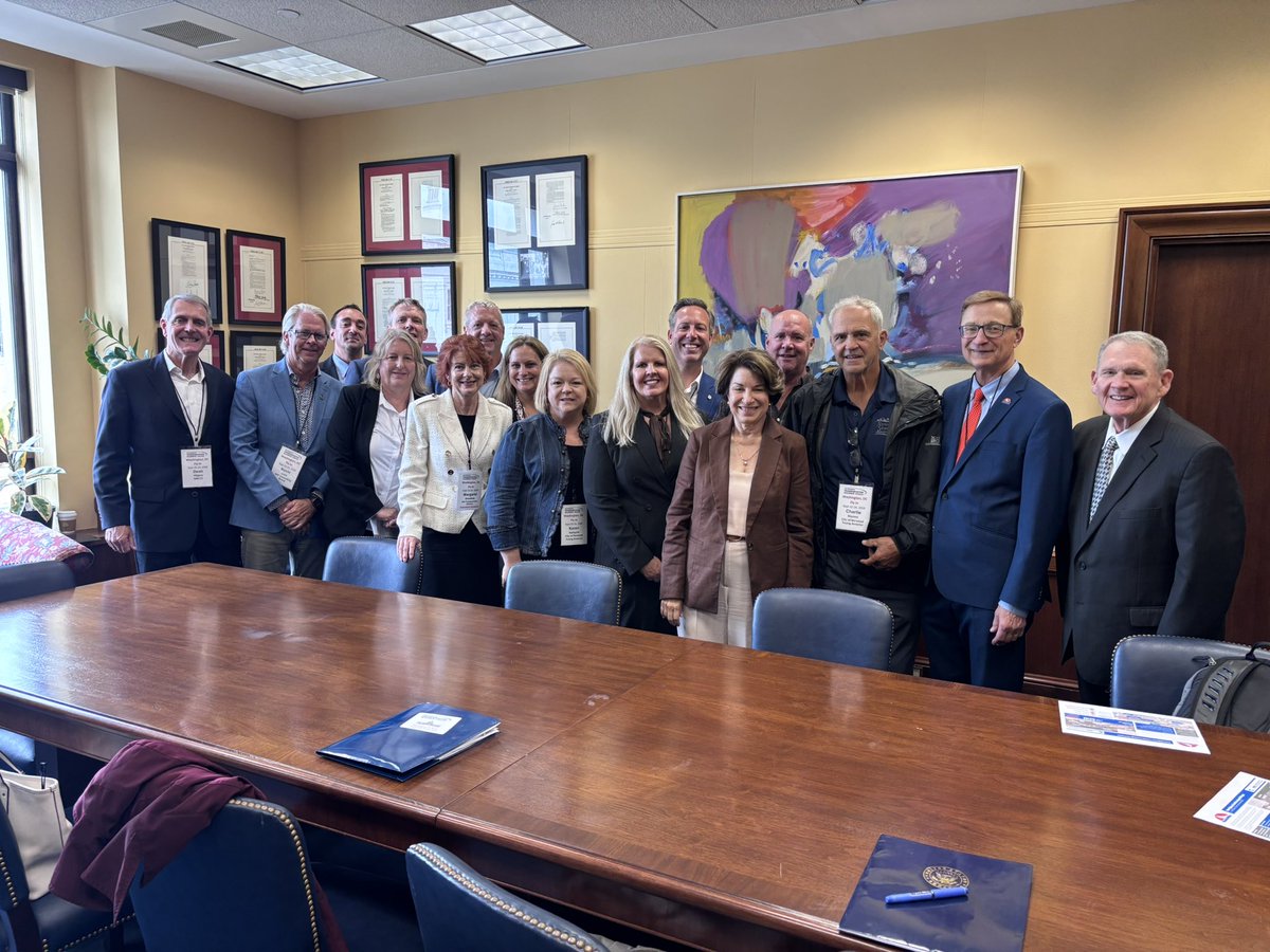 PrimacySG's tweet photo. Primacy Strategy Group was pleased to join our clients in Washington, DC for the annual Minnesota Transportation Alliance Fly-In. 

Representatives from Carver County, Sherburne, and Kandiyohi, Counties, as well as the I-94 Coalition participated in this wonderful opportunity to bring key priorities to their federal delegation and to hear about recent and upcoming changes to transportation policy at the federal level. Thank you to Senator Amy Klobuchar, Senator Tina Smith and the entire Minnesota congressional delegation for their time and diligent assistance for local governments and their partners  across the state.
