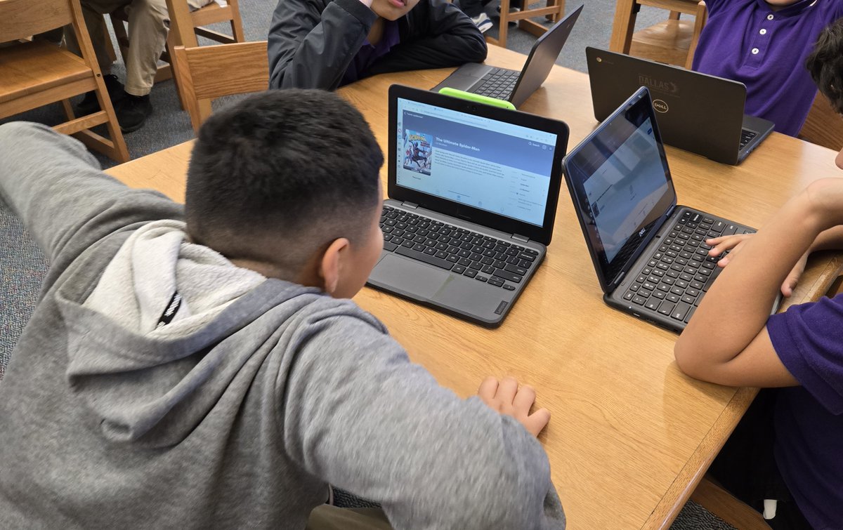 TheTigerLibrary's tweet photo. We learned how to search for e-books using @Sorareadingapp !  The students were very excited at the variety of books available to read now! 
@DISD_Libraries @RobertsDISD https://t.co/2TYWatGTDk