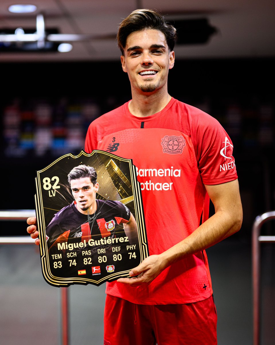 bayer04_en's tweet photo. First time in the #FC27 TOTW, congrats Miguel! 👑🎯 https://t.co/S3qAx20sl8