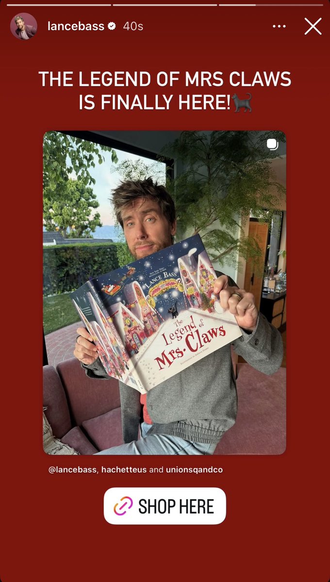 LanceBassLove's tweet photo. Lance’s IG story (September 29, 2026):

The wait is over! Buy Lance’s new book here: https://t.co/jQAl7XOS8n https://t.co/xcRh7N3XvY
