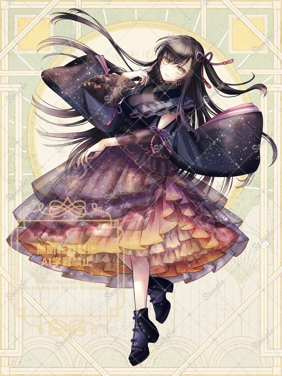 saruru_ko's tweet photo. 【TW8】
全身イラスト　納品しました
東雲イメージのお洋服ということで、デザインをやや悩みましたが、納得いく形に落とし込めたかなと思います。
素敵なご依頼ありがとうございました！

『ルートエデン』（C）柴崎晴/トミーウォーカー 
https://t.co/EvmgPMqKK5
 #ルートエデン #トミーウォーカー https://t.co/IY0UWdGYf4