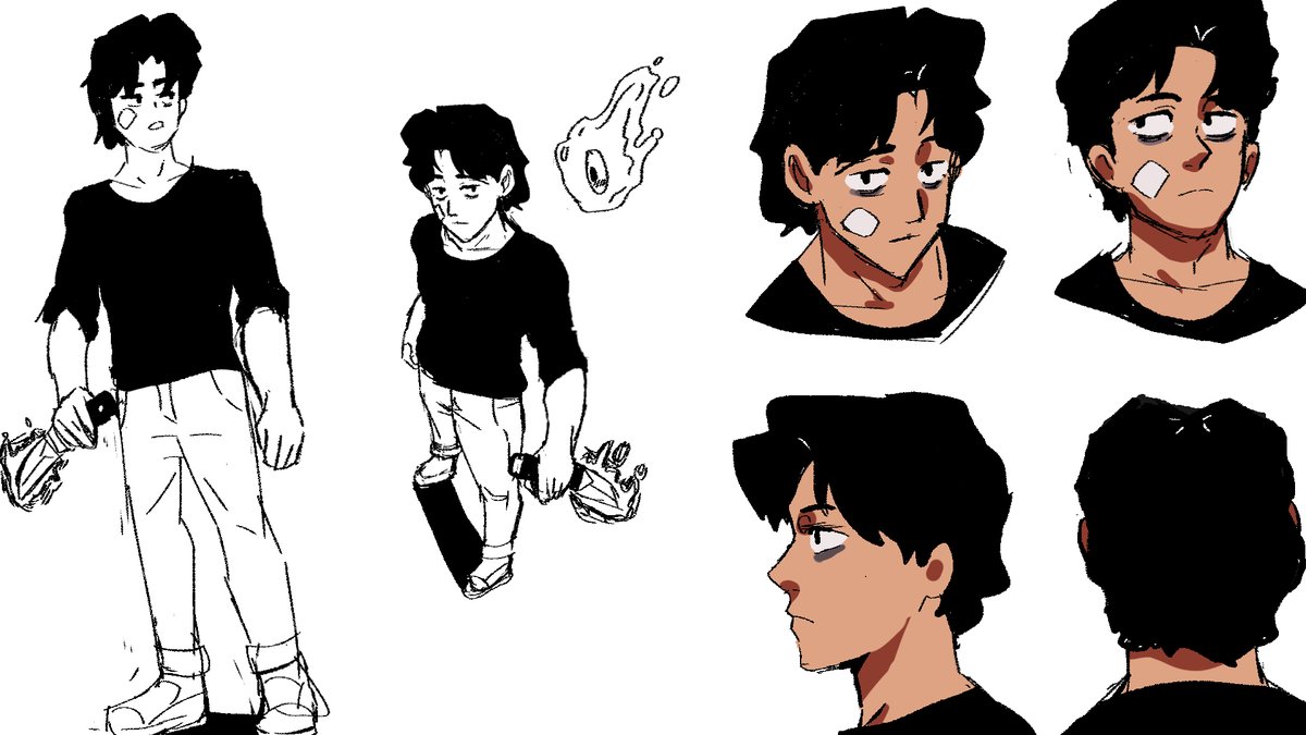 CoffeeBrew4rt's tweet photo. I've already started working on an outline.

And the character designs are a bit basic so I'll be working on them more, alongside the other charactersheets.

This will also be an opportunity to work more on my backgrounds and concept art.
#charactersheet #characterdesignㅤ https://t.co/8iPB5P2hek
