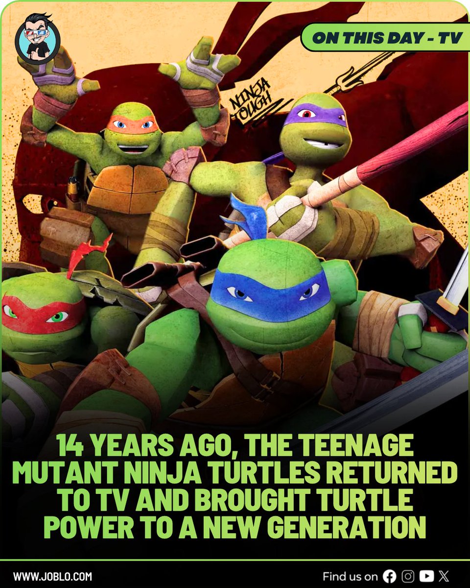 joblocom's tweet photo. Teenage Mutant Ninja Turtles (2012 TV series) was released 14 years ago! 📺
#TeenageMutantNinjaTurtles #TMNT2012 #RetroCartoons #TurtlePower https://t.co/LwT546brEU