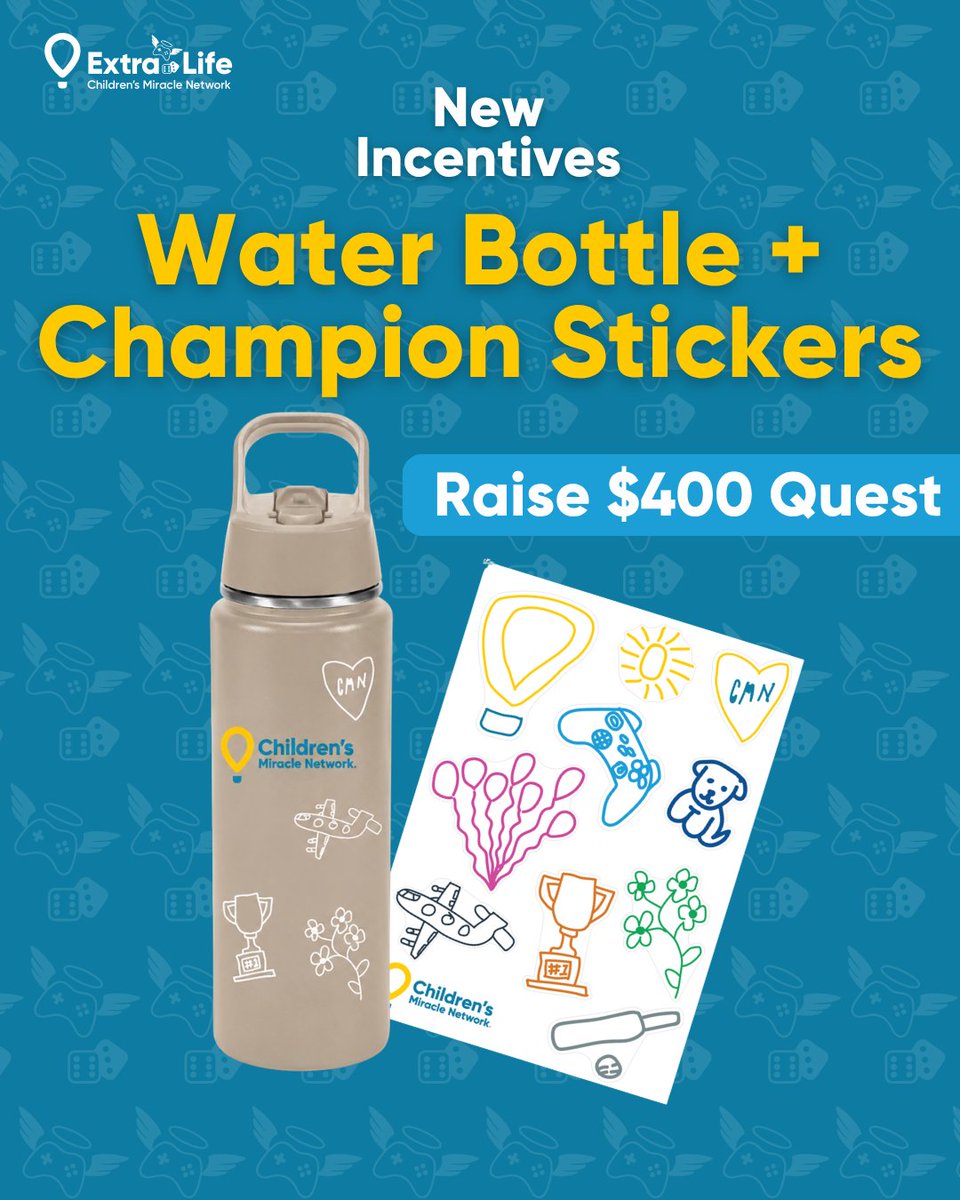 ExtraLife4Kids's tweet photo. Game Day Season incentives have entered the chat! 🤩 This year, Extra Lifers can unlock a few extra items as you fundraise for kids. Swipe through the lineup to see what you can earn, how to qualify and the dates you need to know. 
👀Which one are you going after first? https://t.co/Fc1vcj3UMs