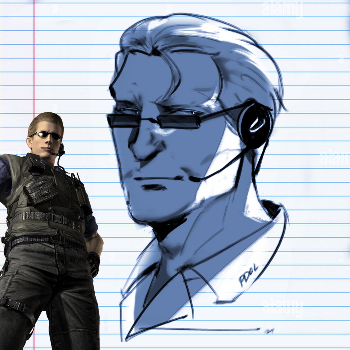 AlexPDCL's tweet photo. i don't even go here anymore but new resi movie woke up my years worth of brainworms for him  #residentevil #albertwesker https://t.co/e39gnXlurb