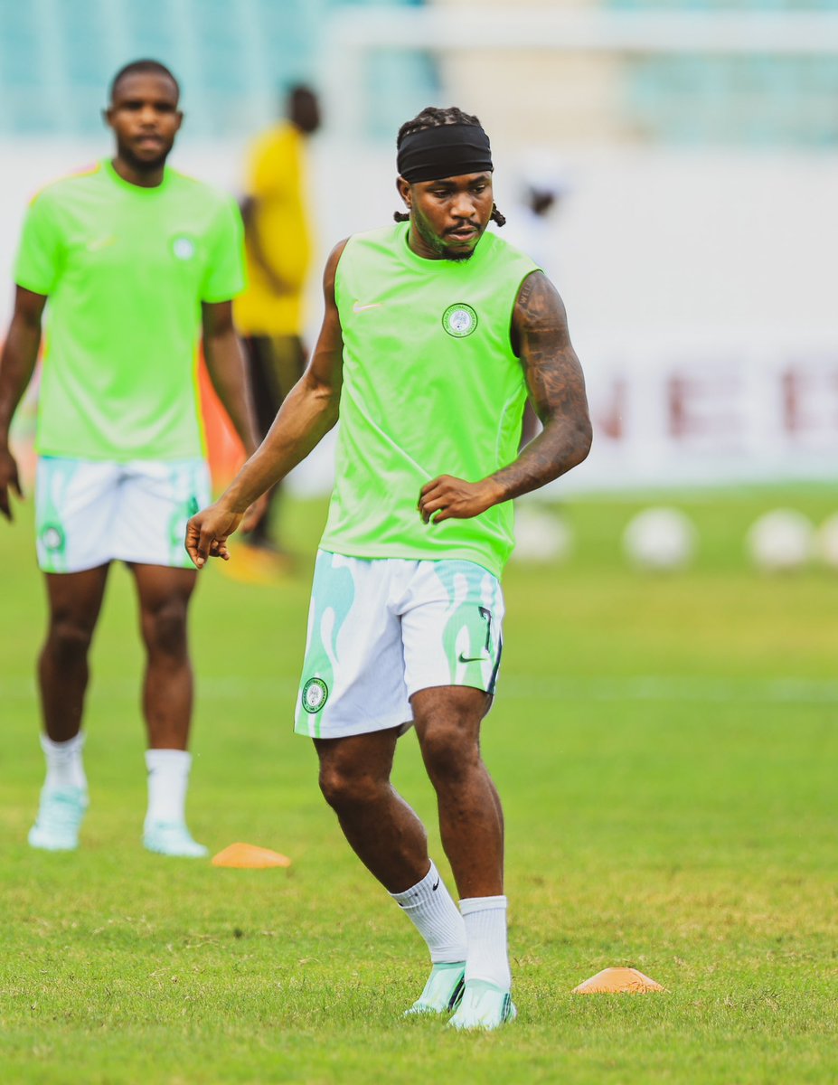 NGSuperEagles's tweet photo. ⁠ Warm ups done, kick off imminent. https://t.co/dgDX733hBI
