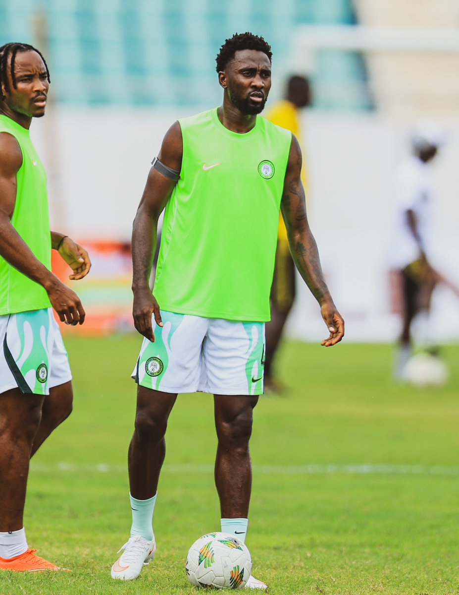 NGSuperEagles's tweet photo. ⁠ Warm ups done, kick off imminent. https://t.co/dgDX733hBI