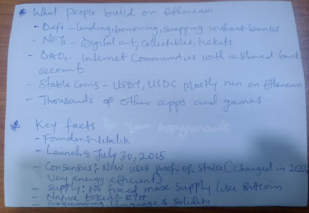 Ytoyin's tweet photo. Class 4: Assignment 
Topic : more about Ethereum.

@itsSh0la
@CyrusOlogun
#CryptoWithShola https://t.co/aTJWPa5DNT