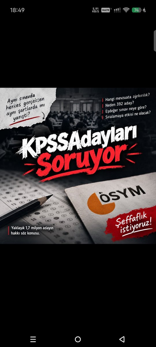 NoName1xsS's tweet photo. Hadi diyelim ki bu usulsüzsuk olayına sessiz kaldık e yarın başka şekilde yine usulsüzsuk yapılacaktır bunların önünü kesmek gerekir KPSSAdaylarıSoruyor bu durum son olacak mi https://t.co/Zbl3P8r6oU