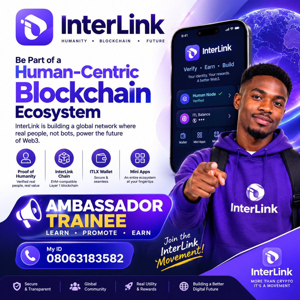 Barrister1982's tweet photo. 🚀 Building the future with InterLink!

Proud to be an InterLink Ambassador Trainee, supporting a human-centric blockchain ecosystem built around real people and Web3 innovation.

🌐 Learn • Promote • Build
🆔 ID: 08063183582

#InterLink #ITL#ITLX#ITLG https://t.co/dH9W7blVIE