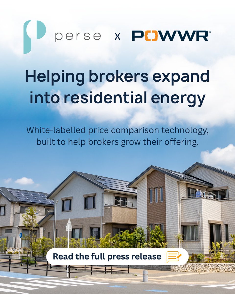 PowwrSoftware's tweet photo. POWWR has partnered with Perse to help brokers unlock new opportunities in the residential energy market.

👉 Read the full press release: https://t.co/9KC06uSDH1

#POWWR #EnergyBrokers #EnergyBrokerage https://t.co/qi96eKX8eB