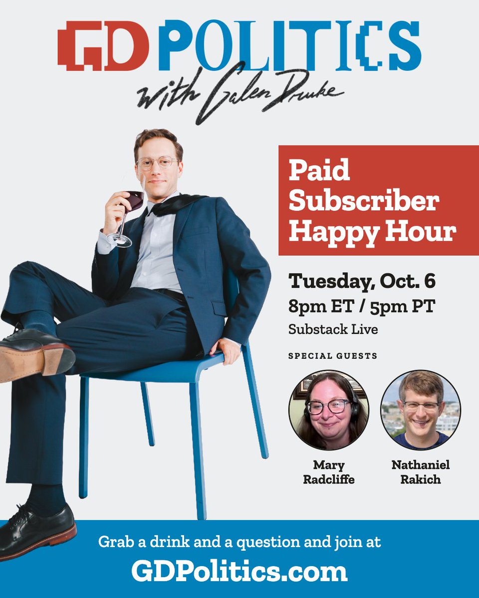 galendruke's tweet photo. Call it the Galen Drunk podcast 🍹

One week from today, join @marywitha4, @baseballot and me for adult beverages and live Q&amp;A.

(For the record, that's not an AI image. It was one of many outtakes from last year's podcast rebrand lol) https://t.co/lDc8hYa2dr