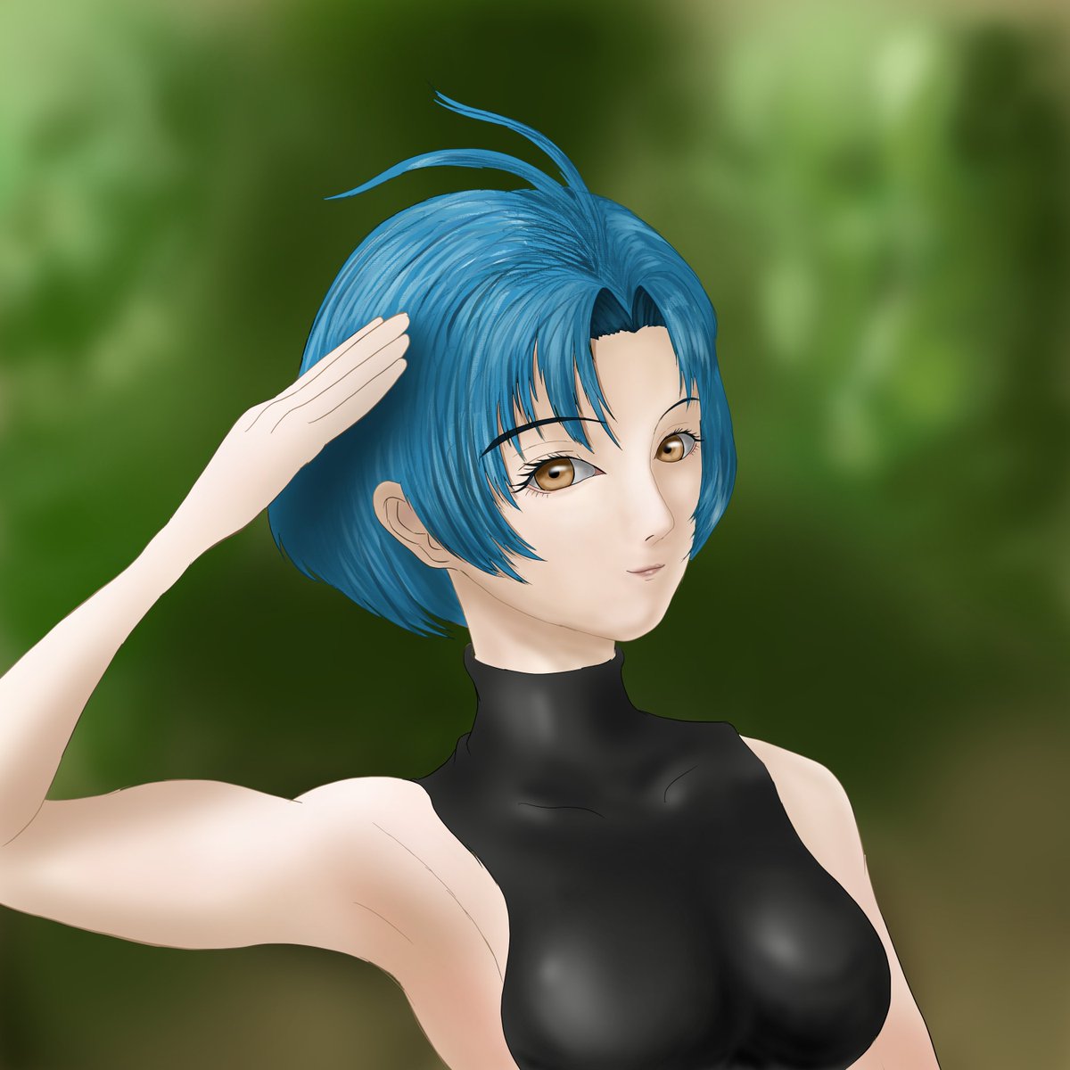 Trichinella_Reg's tweet photo. 絵柄とデフォルメ具合の調整中。
＃マブラヴ　＃鎧衣美琴　＃MuvLuv https://t.co/oFiGzUDUoV