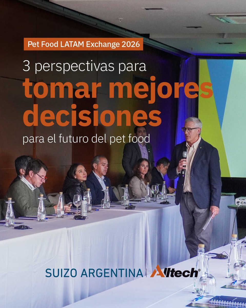 AlltechLA's tweet photo. PetFoodLATAMExchange2026 reunió a más de 40 profesionales junto a Alltech y Suizo Argentina. Conversamos sobre tendencias, inocuidad e innovación para tomar mejores decisiones sobre el futuro de las #mascotas en América Latina.
#Alltech https://t.co/lKzDktRQz9