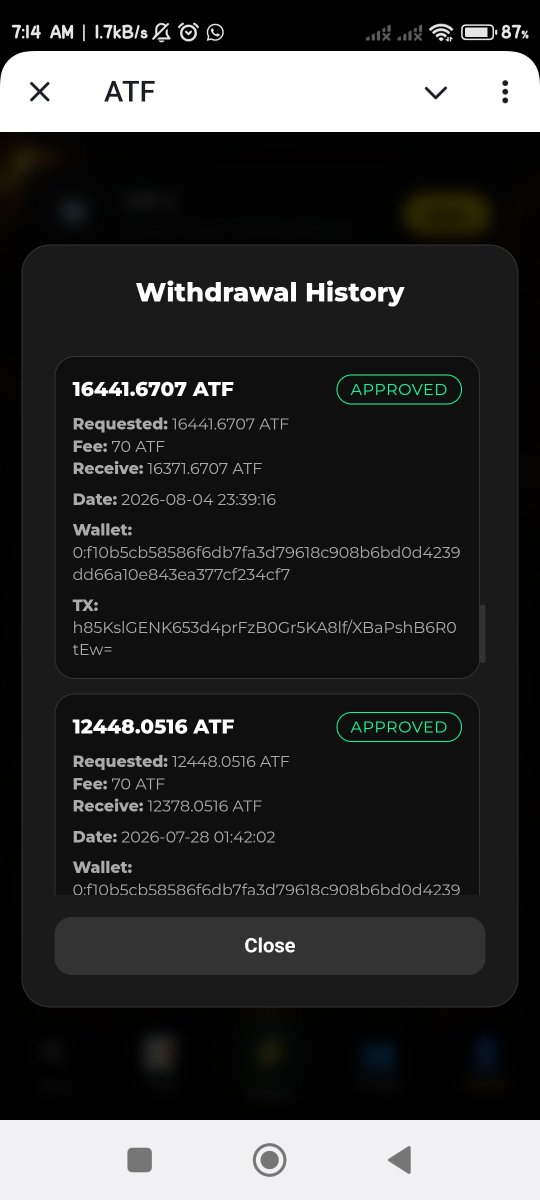 MayerlyNav71683's tweet photo. @ART_Token_Web 😡😡ART, SCam no paga😡😡😡👈🏻... ...... 🚀🚀🚀💯💯💯El minero ATF pagos 💯 reales 💯💯💯🚀🚀🚀 si te interesa este minero real, te dejo mi QR escanea y VEN HACER PARTE DE LA FAMILIA, ATF. Pagos garantizados.. he recibido mi pagos, cantidades de veces.. https://t.co/Agm9qgNQOd