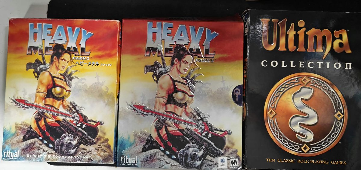 TzibuTwitch's tweet photo. Well here is some stuff that I unboxed on 12.9. stream. I've been ill so couldn't take the picture until now. Next time the content will be more epic.
2/6
#tzibu #retro #retrocollector #ultima #daikatana #johnromero #dreamcast #sega https://t.co/lYdNN5pQby