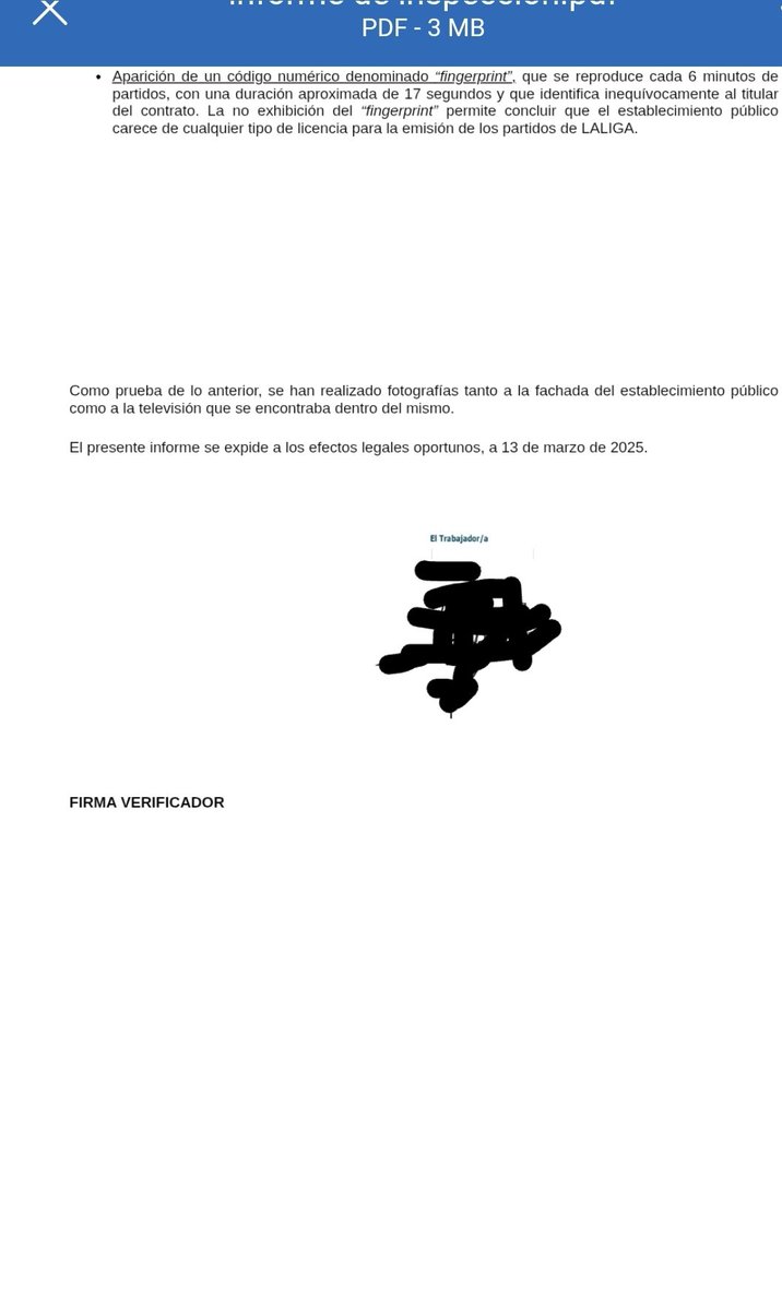 MiguelGalanCNFE's tweet photo. 🚨 GRAVE TRAMA DESTAPADA: Ya obran en mi poder informes de inspección de @LaLiga aportado en procesos judiciales donde se habría falsificado presuntamente la firma de los inspectores con un burdo "corta y pega" sin su consentimiento.

Afecta a cientos de procedimientos judiciales en los que estas actas se aportaron como "prueba nuclear" para condenar a los demandados. 

Los propios inspectores están denunciando que usaron sus firmas sin autorización. 

El sistema de @LaLiga bajo sospecha. @Tebasjavier

#latramadelosinformes