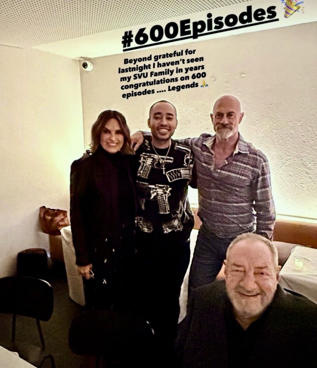 FINALLEVEL's tweet photo. My son @ICE_Marrow got to hang out yesterday with the whole cast as we celebrated our 600th SVU episode! Dick Wolf said “This has never been done… And will never be done again.” Thanks to all our Fans! Season28 Premiers Oct 8th @WolfEnt https://t.co/5pOc3f6ZVM