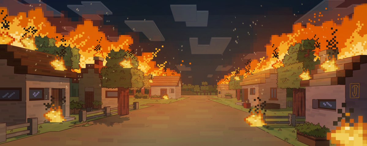 tjan811's tweet photo. Is it bad that whenever Iβm upset, I open Minecraft and start burning villages hahaha π«’
But itβs kinda ironic because playing Minecraft actually makes me dizzy and gives me motion sickness. So maybe I should just draw a burning village instead.
#minecraft #background #artshare https://t.co/wBdOomCO6W