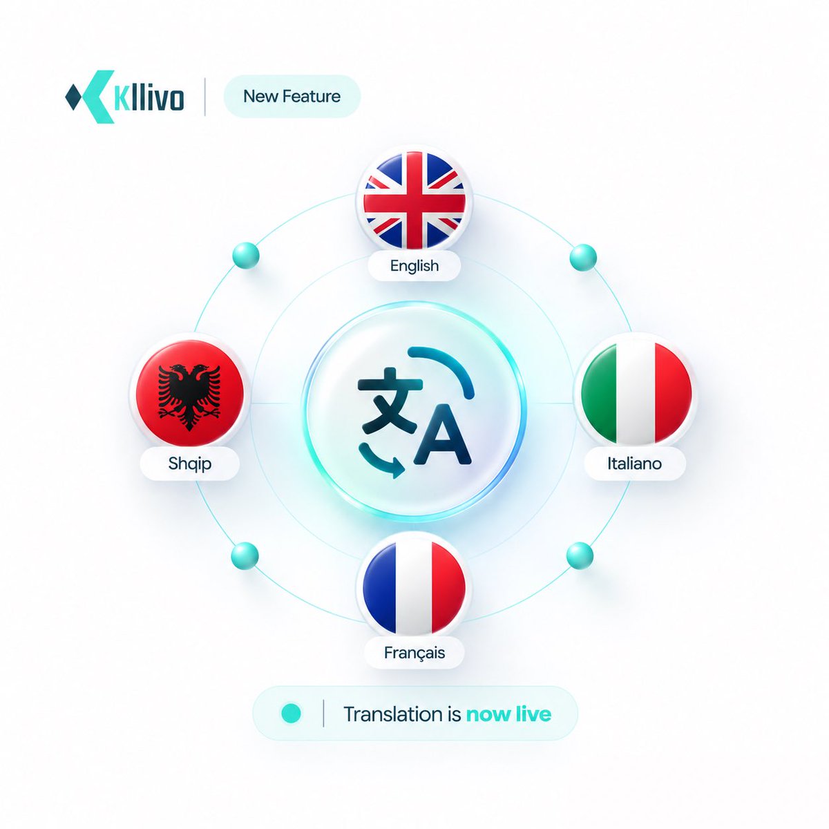 kllivoapp's tweet photo. Your restaurant. Their language. 🌍

Kllivo now supports English, Albanian, Italian, and French.

From navigation and filters to buttons and other storefront text, your customers can browse in a language they understand.

🌐 https://t.co/lmYHCLw1Nw

#Kllivo #OnlineOrdering https://t.co/2H8tbM6otX