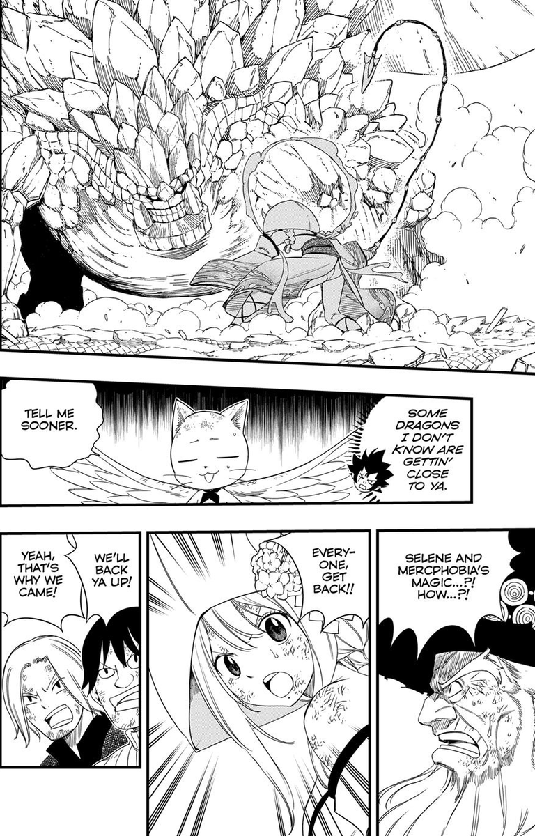 Ameri_DS's tweet photo. The Fact that Lucy told them all to stay back and that she has it undercontrol herself is what I needed!

She can handle this herself and doesn't need everyone getting in her way. Bonded with Merc & Selene and with Wendy's enchant, no need for the others interrupting her fight!

GO LUCY!! This made me quite happy to see!

#FairyTail #FairyTail100YearsQuest