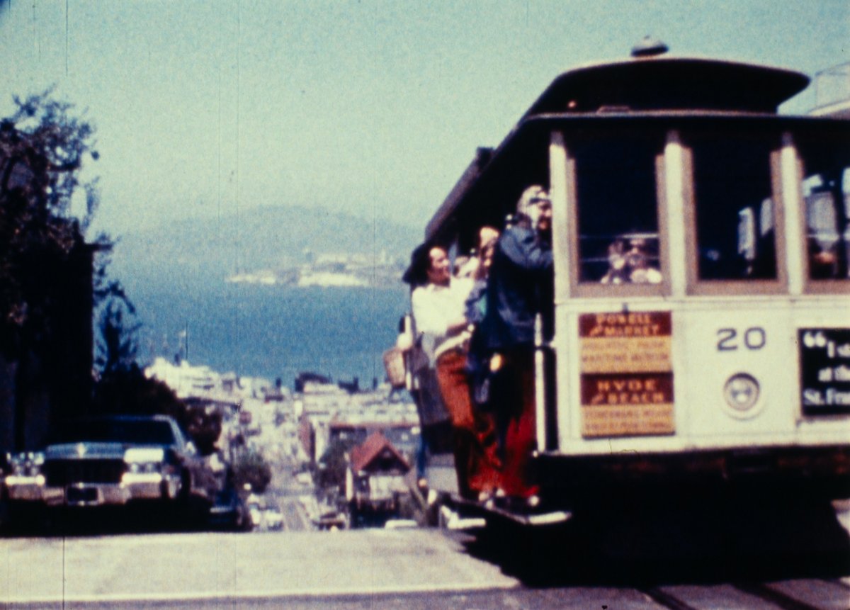 canyoncinema's tweet photo. Upcoming Screening!

49 Square Miles Surrounded by Reality: 
The City Envisioned by Canyon Cinema

6pm Wednesday, October 14
@roxietheater, San Francisco

Part of The Roxie’s Arthouse 50 series

Images: Cable Car Melody (Charles Wright, 1986) https://t.co/ScWi3dahJx