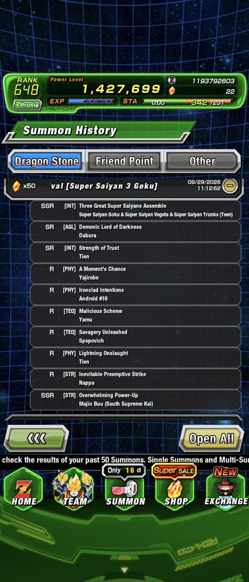 genesisclone46's tweet photo. Can someone in the #dokkan community explain to me how the new str south supreme kai showed up on the goku banner when its not featured? https://t.co/dcOeZ7ih8x