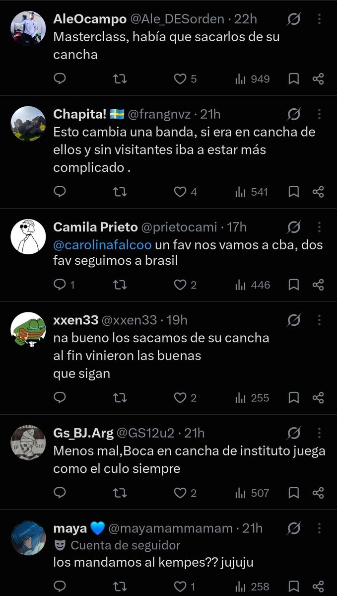 GloriosaLaposta's tweet photo. Los hinchas de Boca festejan que no jugamos en Alta Córdoba. Por qué será no? https://t.co/nhkgd7WNHU