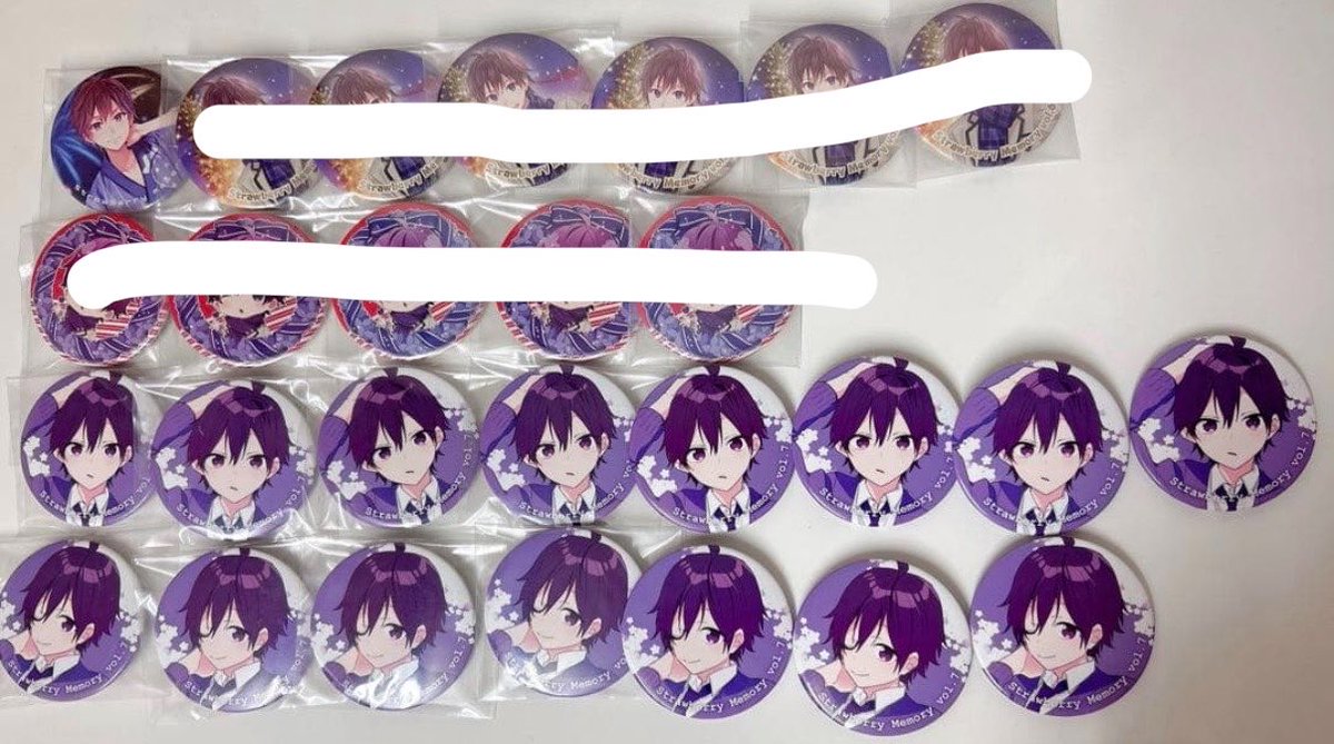 mina__000000's tweet photo. 求)買取 (PayPay等)

譲)画像のもの 🍓💜 缶バッジ

希望のお品物や金額のDM・リプお待ちしております🙇‍♂️

#ななもりグッズ買取 #ななもりくんグッズ買取 #すとぷりグッズ買取  #ななもりグッズ回収  #ななもりくんグッズ回収 https://t.co/EsJVtBDmVM