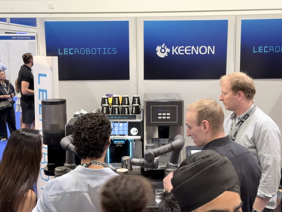 lecrobotics's tweet photo. Stand HT132 has been packed at #HOSPOTECH2026 ☕ The takeaway: robots that support hospitality teams, not replace them. 

Book a meeting: https://t.co/M9YIDMsRA1 @hospotechuk https://t.co/TbmG6G165E