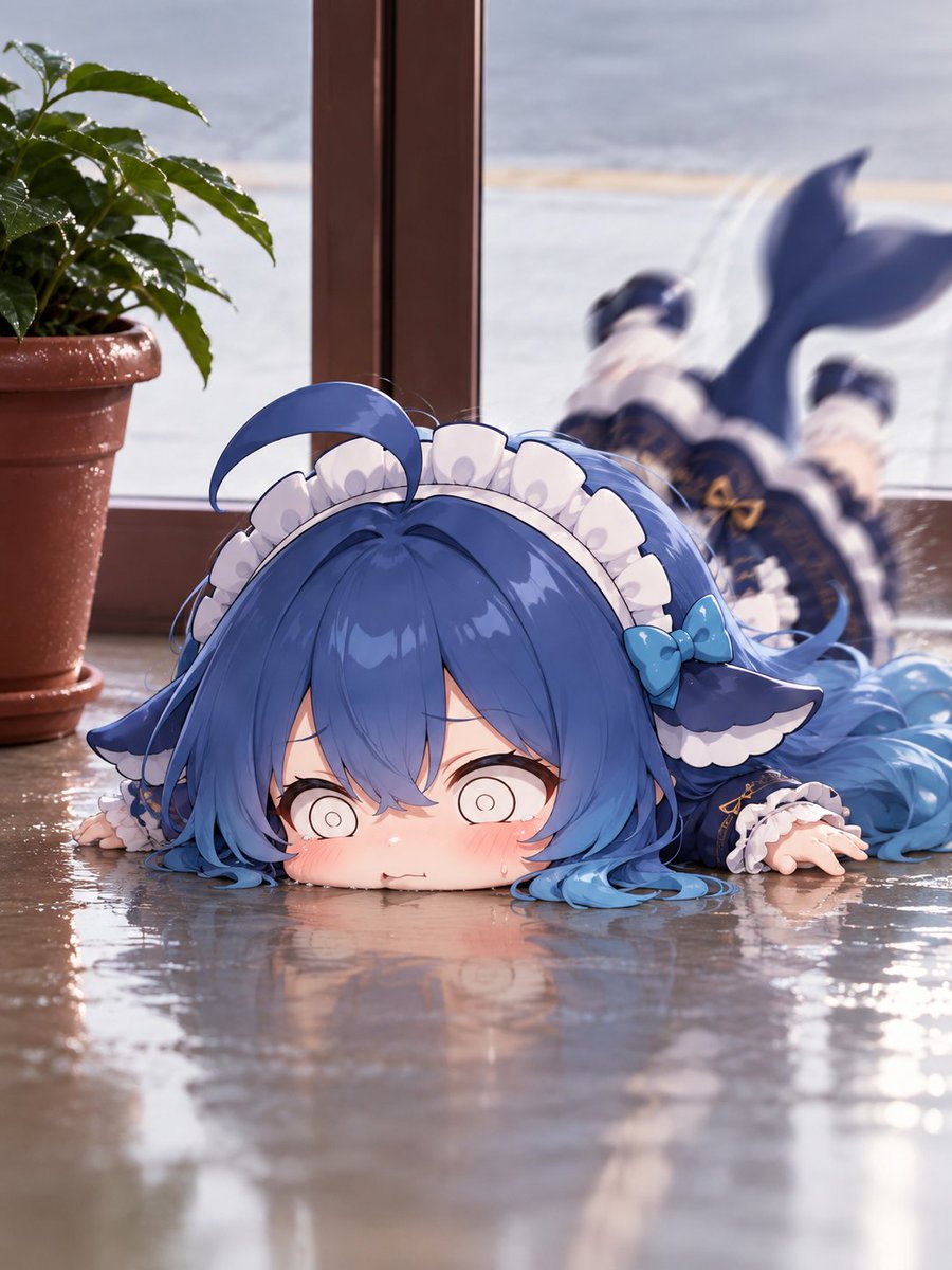 xiaoyaodez51072's tweet photo. Why didn't anyone tell me the floor was slippery? https://t.co/L9AYolgOnC