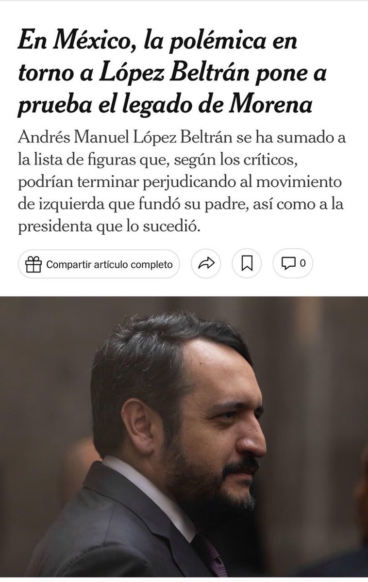 MXvsCORRUPCION's tweet photo. Desde noviembre de 2022, @MXvsCORRUPCION ha documentado que el círculo cercano a Andy López Beltrán se benefició con contratos públicos y la red de huachicol.

Hoy, el @nytimes revela que dos agencias investigan al hijo de AMLO 
(Hilo 🧵)

 https://t.co/P5abOCm3aI https://t.co/CICMCtVIwo
