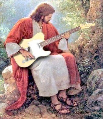 medicalgrower42's tweet photo. What song is Jesus playing? 😆 https://t.co/EOSrvmj2qG