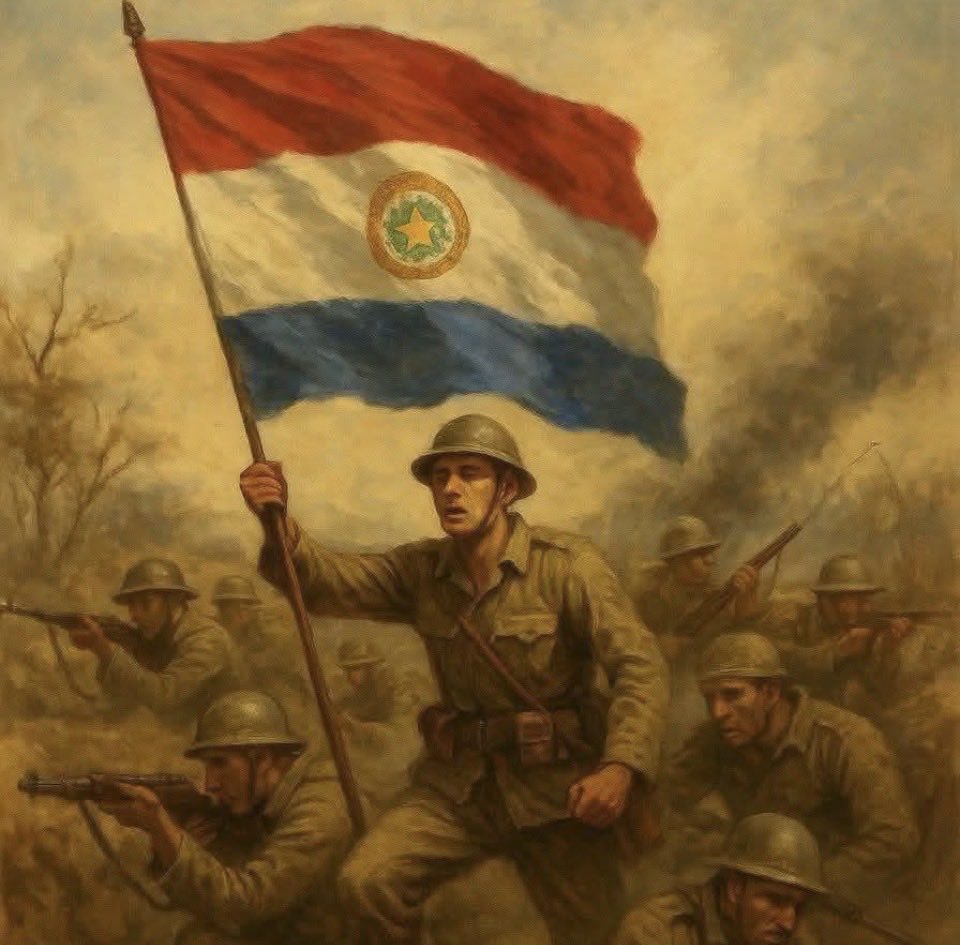 KontenidosPY's tweet photo. ✍🏾 La Batalla de Boquerón: memoria, coraje y unidad nacional

La Batalla de Boquerón constituye uno de los episodios más significativos de la historia paraguaya. Entre el 9 y el 29 de septiembre de 1932, soldados paraguayos y bolivianos protagonizaron una de las primeras y más duras confrontaciones de la Guerra del Chaco. La resistencia paraguaya y la recuperación del fortín marcaron un momento decisivo en el desarrollo inicial del conflicto.

Boquerón representa, ante todo, el sacrificio de miles de jóvenes que fueron enviados a un escenario de guerra marcado por las difíciles condiciones del Chaco. El calor extremo, la falta de agua, las enfermedades y las limitaciones logísticas hicieron que el enfrentamiento no se librara únicamente con armas, sino también contra un territorio hostil que puso a prueba la resistencia de ambos ejércitos.

A 94 años de aquella batalla, recordar Boquerón no debería reducirse a una fecha del calendario. La memoria histórica exige conocer lo ocurrido, valorar el sacrificio de quienes participaron y transmitir a las nuevas generaciones las consecuencias humanas que dejó la Guerra del Chaco. Recordar también implica comprender que detrás de cada cifra hubo familias, jóvenes y comunidades profundamente afectadas.

La victoria de Boquerón quedó incorporada a la identidad nacional paraguaya como símbolo de resistencia y perseverancia. Sin embargo, honrar a quienes combatieron también significa defender la paz y comprender que ninguna sociedad debería volver a considerar la guerra como el camino para resolver sus diferencias.