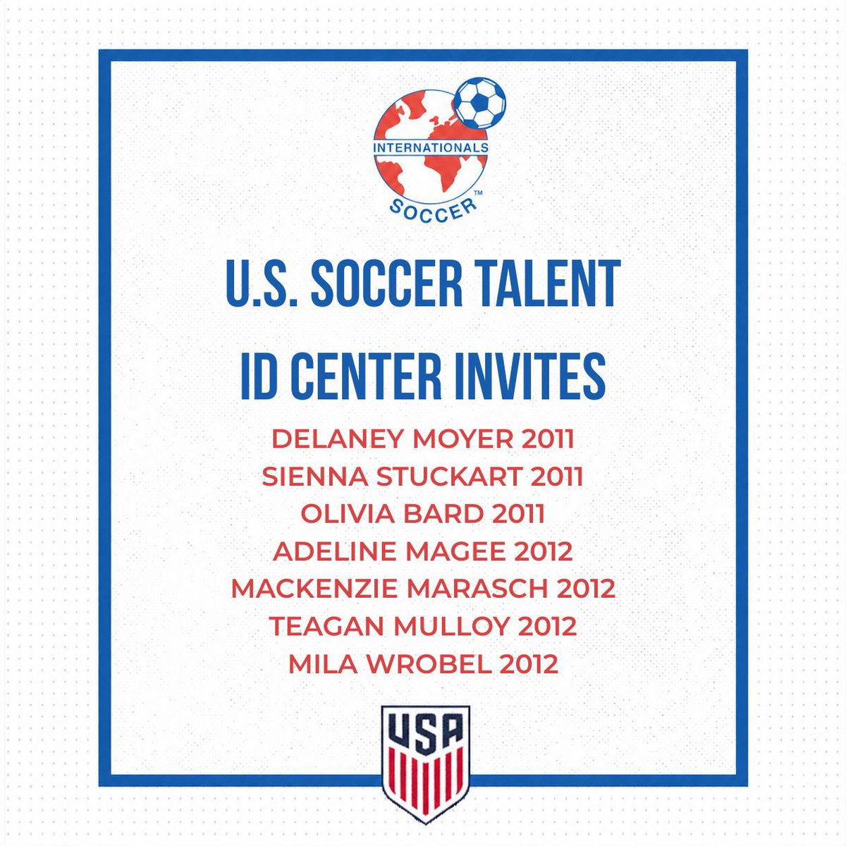 ISCgirls's tweet photo. Congratulations to our 13 ISC members on being selected to the @usynt Talent ID Center!

Talent ID will take place in North Ridgeville, OH on October 7th!

#AllForOneOneForAll https://t.co/IVIdfN8z4q