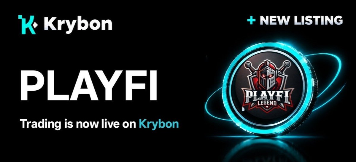 PlayFi_Legend's tweet photo. PlayFi_Legend PLAYFI Successfully Listed on Krybon Exchange! ๐
๐น PLAYFI/USDT Trading is Now LIVE!
๐ Trade Now: https://t.co/Q2thi91p3xโฆ
๐ Sign Up: https://t.co/BUpXqAjzS8
๐ Join Krybon and start trading!
#Krybon #PLAYFI #Crypto #Listing https://t.co/airWhJB8GF