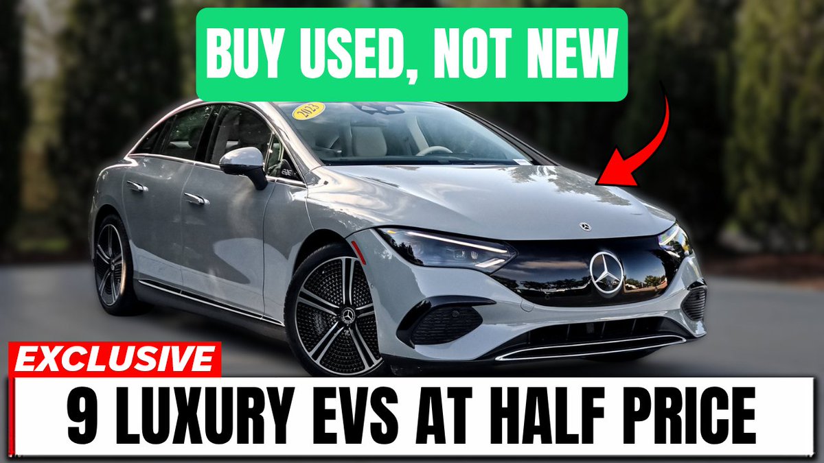 Nick192778's tweet photo. 9 Luxury EVs at HALF PRICE! Buy Used, Not New https://t.co/9Jg0BoTJv3 https://t.co/rFLO8zvM8P