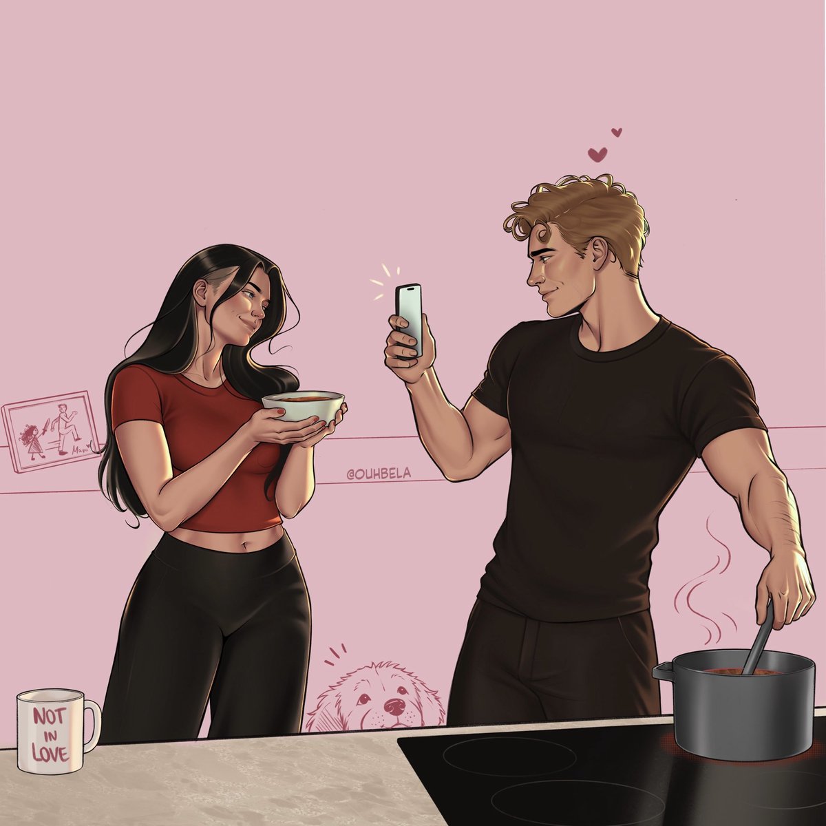 ouhbela's tweet photo. Rue &amp; Eli | Not in Love — Ali Hazelwood 🩷 https://t.co/JUQxZ9gPSc