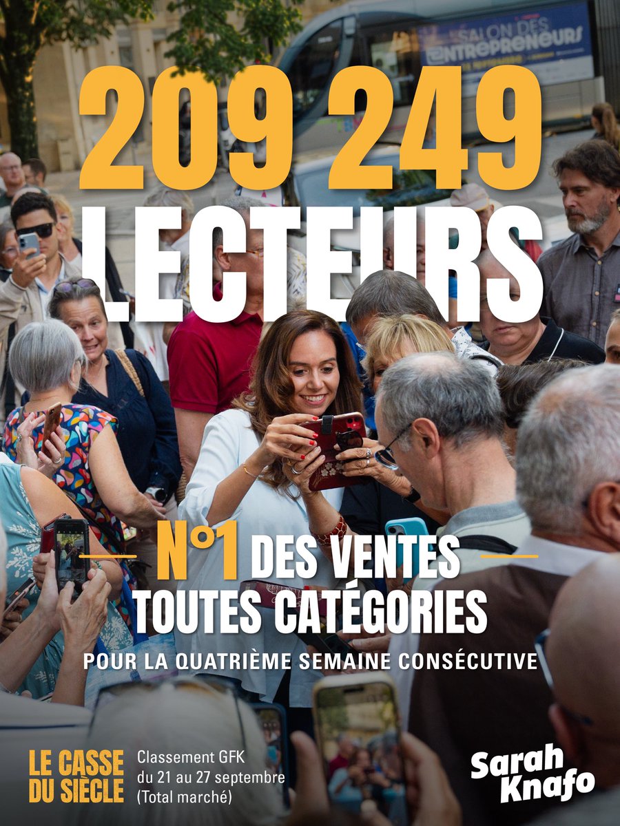 knafo_sarah's tweet photo. Merci ! 209 249 mercis ! Quel honneur vous me faites. 🥰

Tous ensemble, nous allons renverser le système responsable du casse du siècle. https://t.co/lRCAOvG1nv