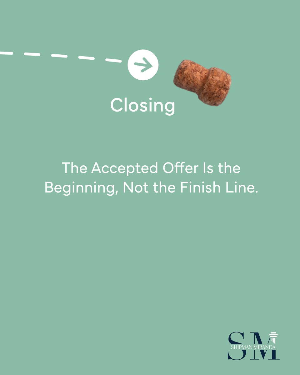 ShipMirandaLaw's tweet photo. An accepted offer is worth celebrating, but it’s not the finish line. 🥂

Shipman Miranda handles the contract, title, and closing details that keep your real estate transaction moving toward closing day.

864.760.0221 | https://t.co/SO2PNLom28 https://t.co/NJ4FvNxSNE