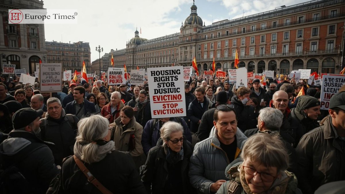 times_europe's tweet photo. Spain Unveils Housing Measures After Eviction Protests
Know more: https://t.co/6JiYYgbfvr
#EuroNews #Europe #EuropeNews #EuropeTimes #EuropeTimesNews #EuropeanNews #Evictions #HousingCrisis #HousingProtests #LatestNews https://t.co/def3vJPTD2