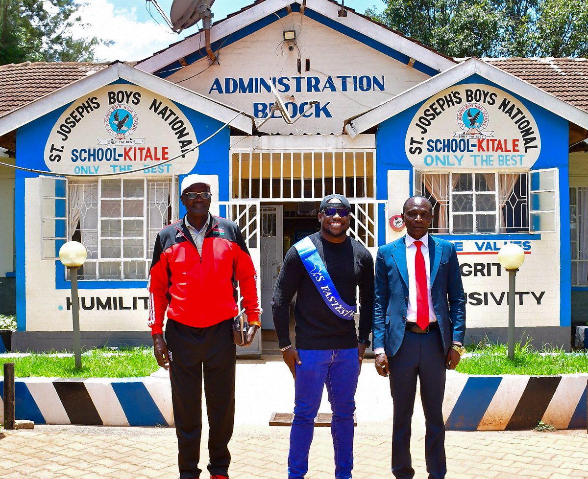 _omanyalaF's tweet photo. A beautiful day at St Joseph’s Boys National School, Kitale, as we launched the Sprints Club. 

Our Patron @Ferdiomanyala also inspired the students to work hard, stay disciplined and believe in themselves.

Special thanks to Principal Stephen Simiyu Nabungolo for the welcome. https://t.co/qtVvg3out2