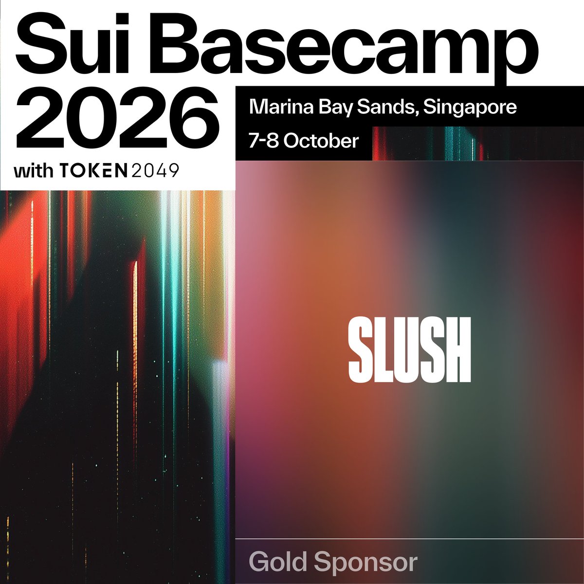 SuiNetwork's tweet photo. Where will the next billion Sui users come from?

Our bet is a billion people watching a fight, one app away from their first Sui transaction.

@ONEChampionship and @officialSUIG join us as Platinum sponsors, with @SlushWallet joining as a Gold sponsor at Sui Basecamp.