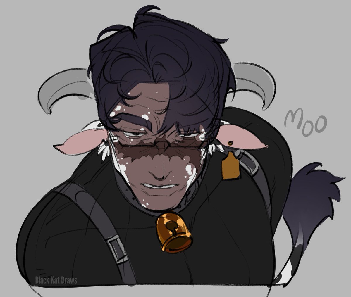 BlackKatDraws's tweet photo. [Toon x Mobster] Moo (he will be butchered tomorrow)
#TxM #ToonxMobster https://t.co/LOjC6X6cyC