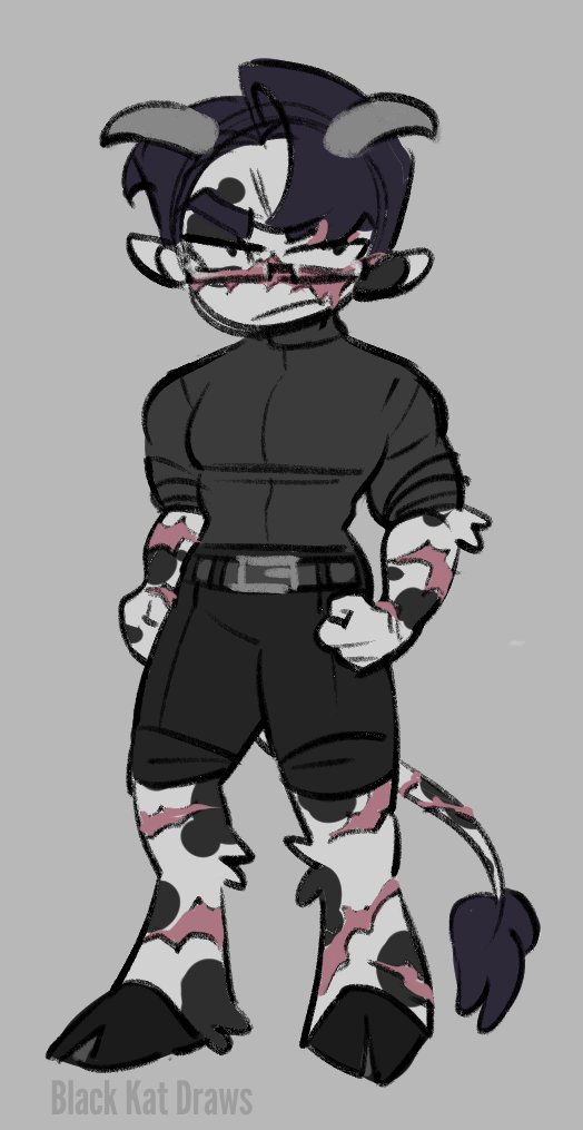 BlackKatDraws's tweet photo. [Toon x Mobster] Moo (he will be butchered tomorrow)
#TxM #ToonxMobster https://t.co/LOjC6X6cyC