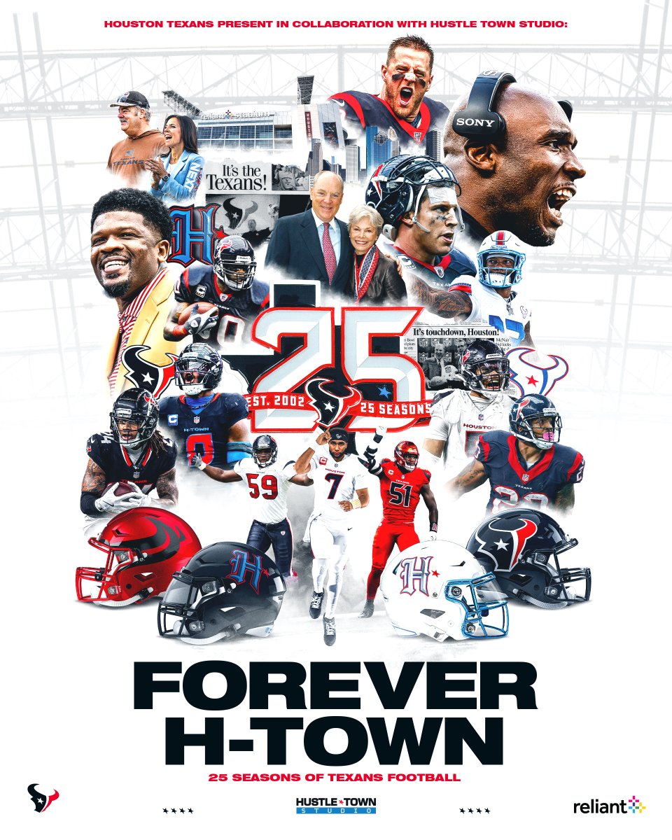 HoustonTexans's tweet photo. Then. Now. Forever H-Town. 🤘 https://t.co/hv56QDFByB