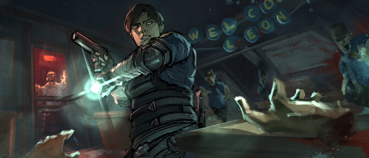 sumollama1's tweet photo. Resident Evil 2 sketch https://t.co/ZzxUKEwx3B